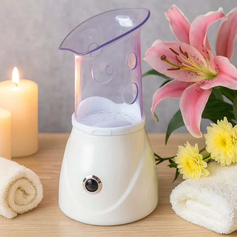 Facial Steamer – Professional 130W Ionic Steam for Deep Pore Cleansing